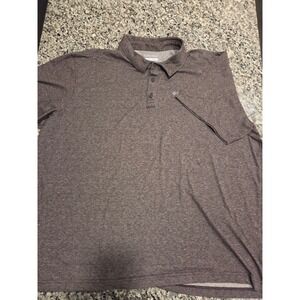 Columbia Men Omni-Wick Polo Shirt XXL Heather Brown Short Sleeve Performance Top